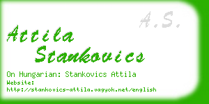 attila stankovics business card